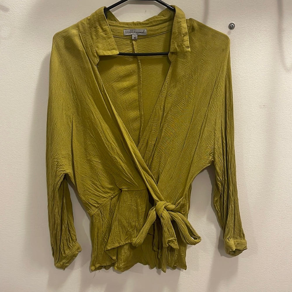 Green blouse